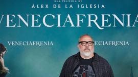 El director, productor y guionista de cine español y director de 'Veneciafrenia', Álex de la Iglesia, asiste al estreno de su nueva película de terror en Madrid.