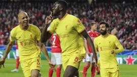 Liverpool gana en cancha del Benfica y se encamina a semis de la Champions