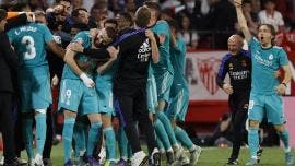 Benzema guía remontada de Real Madrid sobre Sevilla y acaricia el título