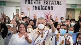 Vecinos y comunidades indígenas dan su respaldo a Fernando Vilchis.