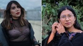 Las activistas mexicanas Natalia Lane y Mitzy Violeta Cortés.