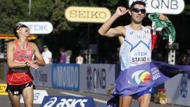 Stano, primer campeón mundial de 35 km marcha y Ortiz es el mejor de México