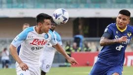 ‘Chucky’ Lozano da asistencia en debut goleador de Napoli sobre Hellas Verona 