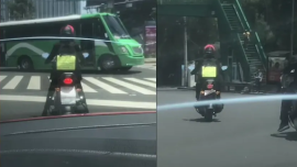 Motociclista ´principiante´ se vuelve viral