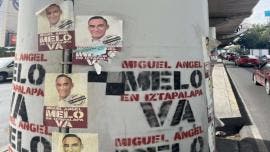 Propaganda de Miguel Ángel Melo en Iztapalapa