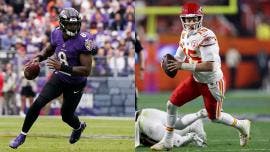 Lamar Jackson y Patrick Mahomes