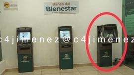 Intento de robo en cajero del Banco Bienestar