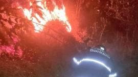 Bombero de la CDMX en acción