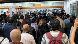 Caos en Metro de la CDMX