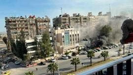 Bombardeo israelí en Damasco