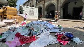 CNTE propaganda queman Oaxaca