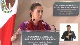 (video) Sismo en Oaxaca sorprende a Sheinbaum