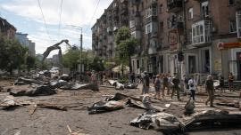 Bombardeo en Kiev