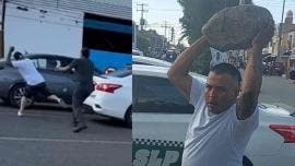  Enfrentamiento entre taxistas y ubers en SLP; hay un herido de gravedad