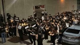 Marcha fúnebre contra de la reforma judicial en Tampico