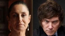 Sheinbaum no prevé reunirse con Javier Milei en su visita a México 