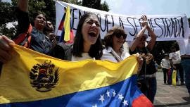 Venezolanos en México protestan contra ‘fraude electoral’
