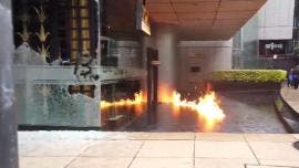 vandalizan protesta Ayotzinapa Reforma