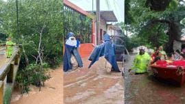 Evacuan a familias en Juchitán tras desbordamiento del río ‘Los Perros’ por depresión Once-E