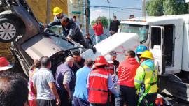 (fotos y videos) Fuerte accidente en la autopista México-Puebla