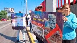 Protestas contra gasolineras en Lomas Verdes