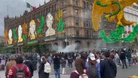 Zocalo 2 octubre antimotines Bloque Negro
