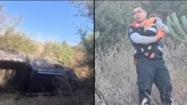 Bebé sobrevive 12 horas en un barranco tras accidente en Guanajuato capital