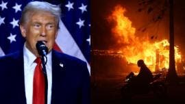 Trump responsabiliza al gobernador de California por la devastación de los incendios en LA