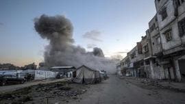 Bombardeo en Gaza
