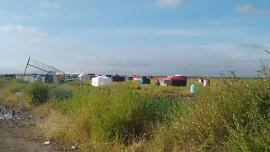 Fotografía de los limites de Texcoco. Diputados solicitan cerco de seguridad para evitar invasiones en la zona.