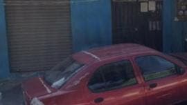 cae hombre Reacomodo el Cuernito golpea hijos
