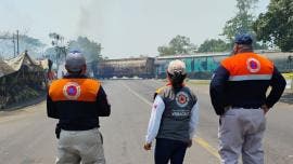 choque pipa diesel tren Tres Valles dos muertos
