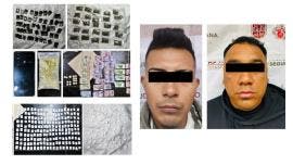 Aseguran más de 400 dosis de drogas y detienen a dos en cateos en Iztacalco