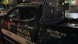 atacan balazos patrulla jefe Policia Auxiliar Cuauhtemoc