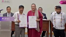 entrega INE constancias ministros SCJN Hugo Aguilar