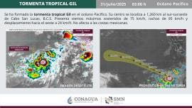 forma tormenta tropical Gil