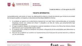 atropellan matan menor 3 anos Miravalles Iztapalapa