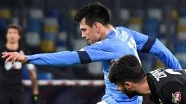 ‘Chucky’ Lozano marca golazo en triunfo de Napoli en la Copa Italia
