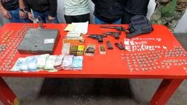 Decomiso de armas y droga