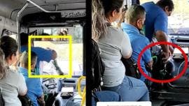 Chofer rompe palanca de camión en pleno trayecto con pasajeros
