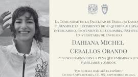 confirma UNAM fallecimiento Dahiana Michel.jpg
