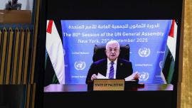 Mahmoud Abbasm ante la ONU