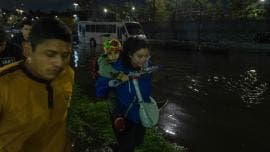 Las lluvias produjero severas anegaciones en toda la capital