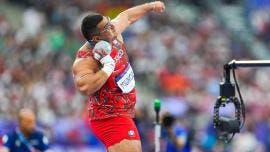 El lanzador solo fue superado por el estadounidense Ryan Crouser, actual dominador de la disciplina