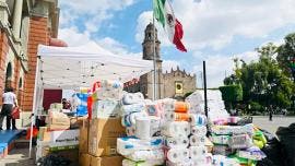 Ayuda Tlalnepantla a damnificados por lluvias