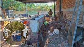 áreas de almacenamiento de precursores químicos