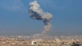 Ataque aéreo israelí en el norte de Gaza