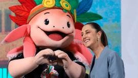 Claudia Sheinbaum Pardo y la mascota del Mundial