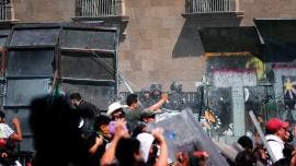 Generación Z contra policías en el Zócalo