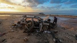 ataque con dron en Gaza 